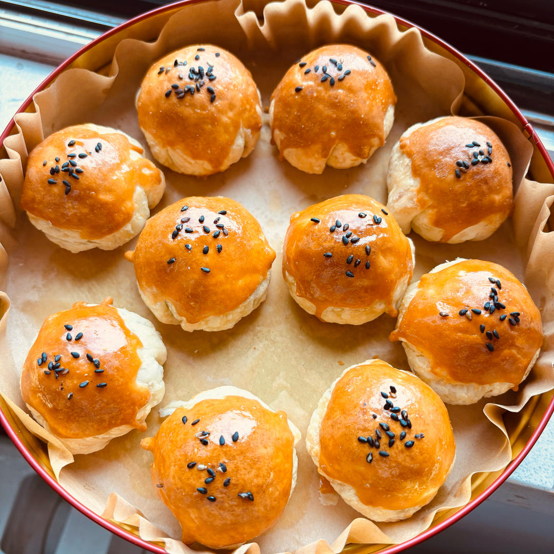 空气炸锅+蛋挞皮=蛋黄酥