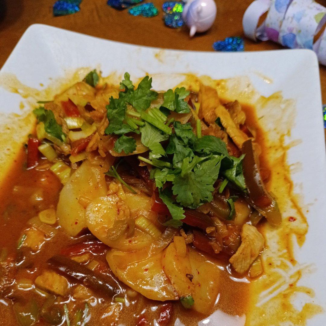 泡菜炒年糕