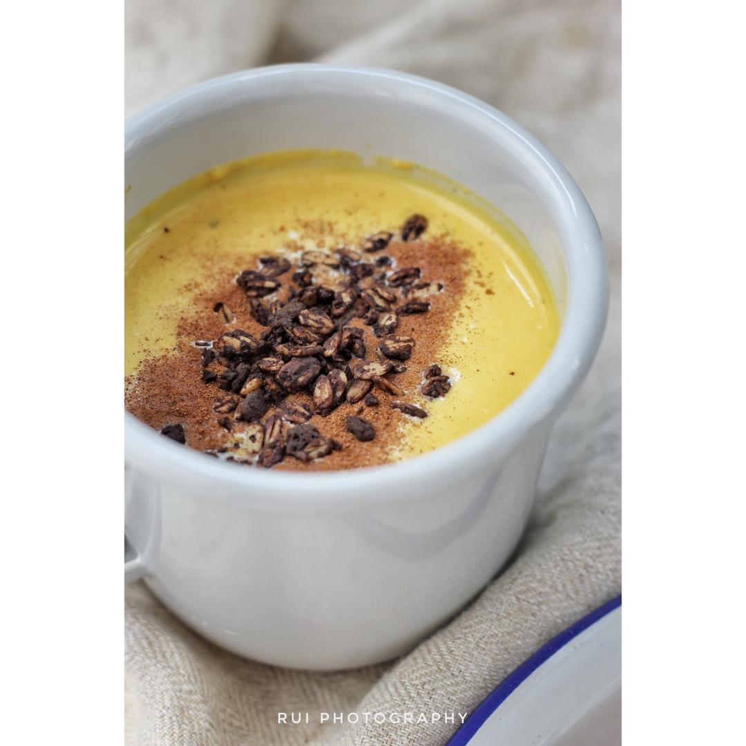 肉桂南瓜牛奶饮