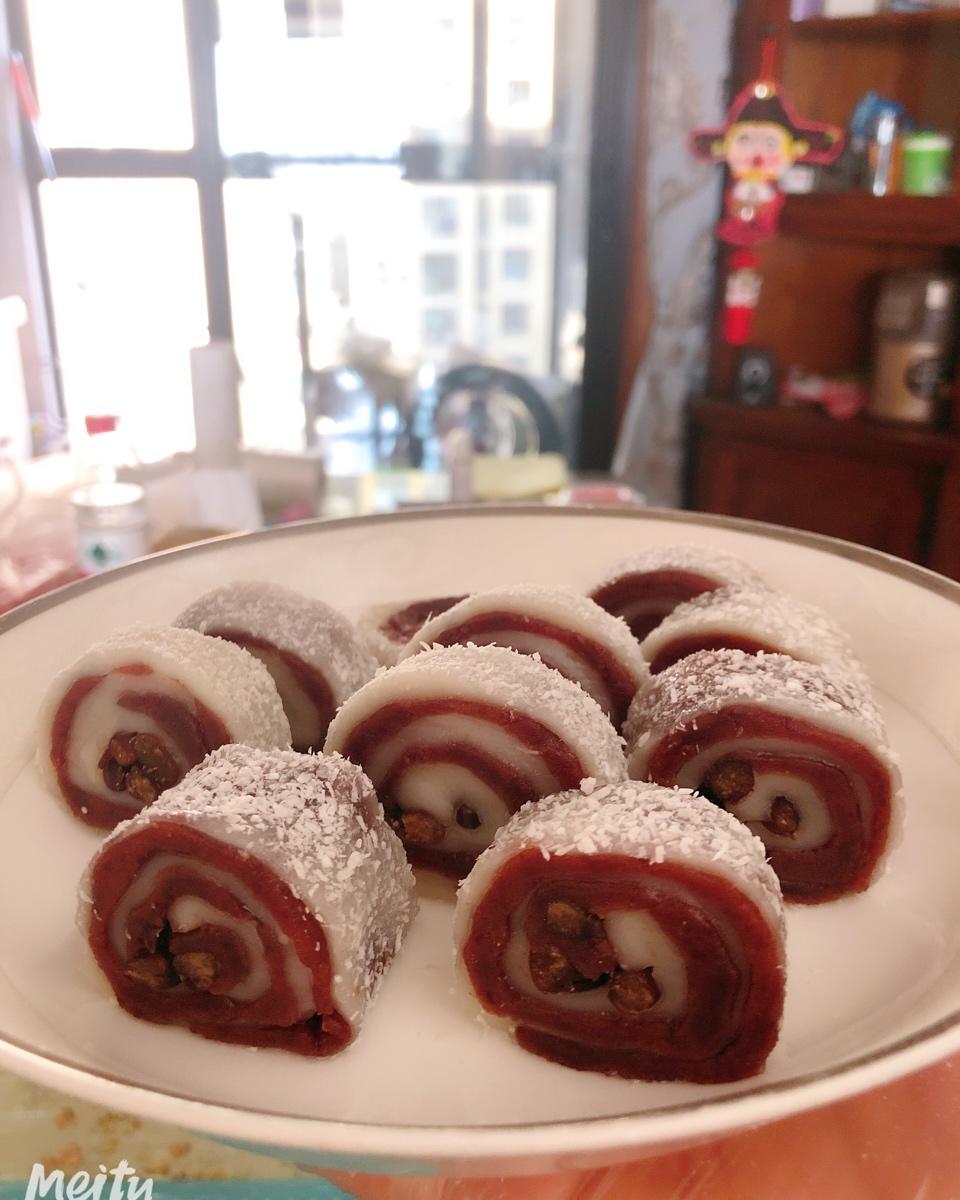 零失败！巨好吃的椰蓉豆沙糯米卷！