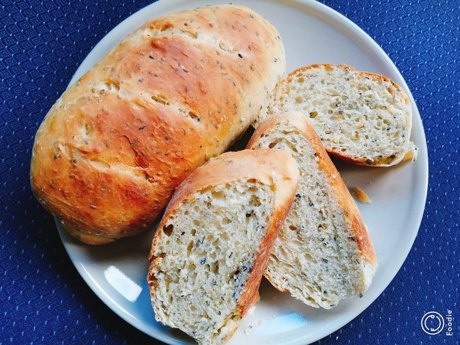 免揉超软脆皮黑芝麻面包的做法步骤图 Phoebelxl 下厨房 免揉超软脆皮黑芝麻面包的做法步骤图 Phoebelxl 下厨房