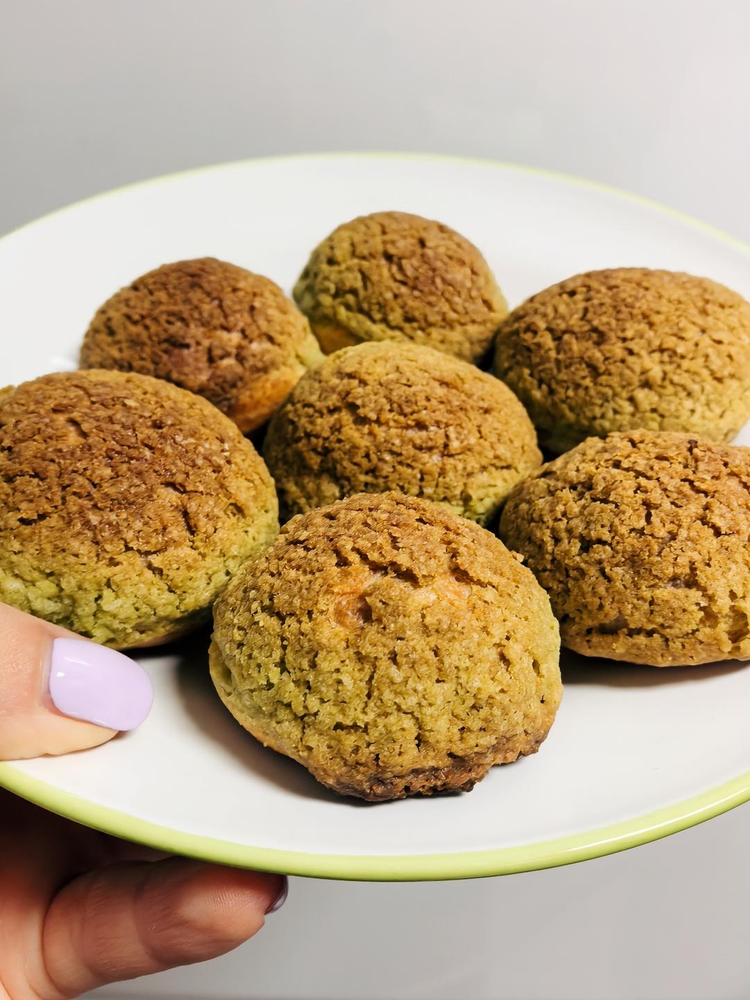 完美酥皮大泡芙｜少油｜详细教程｜3种口味｜原味｜抹茶｜可可｜泡芙常见问题汇总