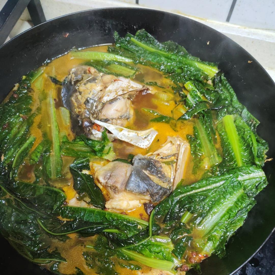 鱼头泡饼 炖鱼头（家庭版旺顺阁）