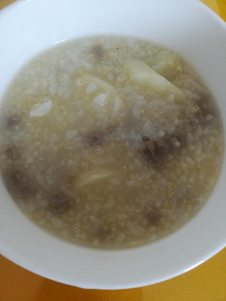 儿童山药牛肉粥