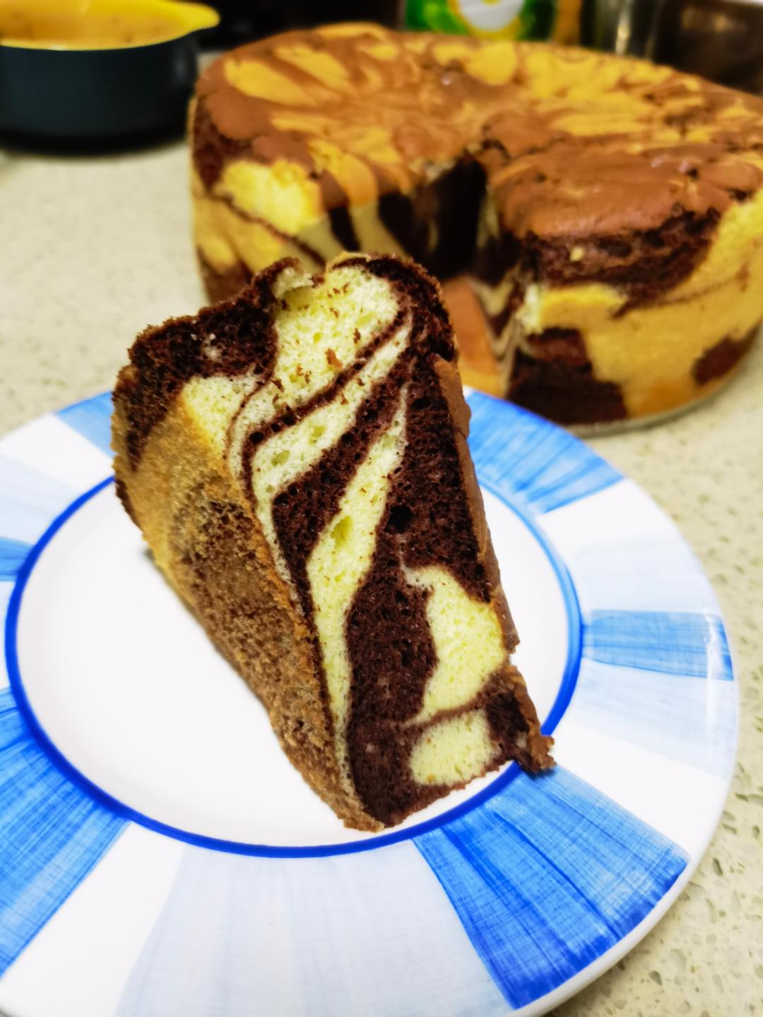 可可味——斑马纹戚风蛋糕