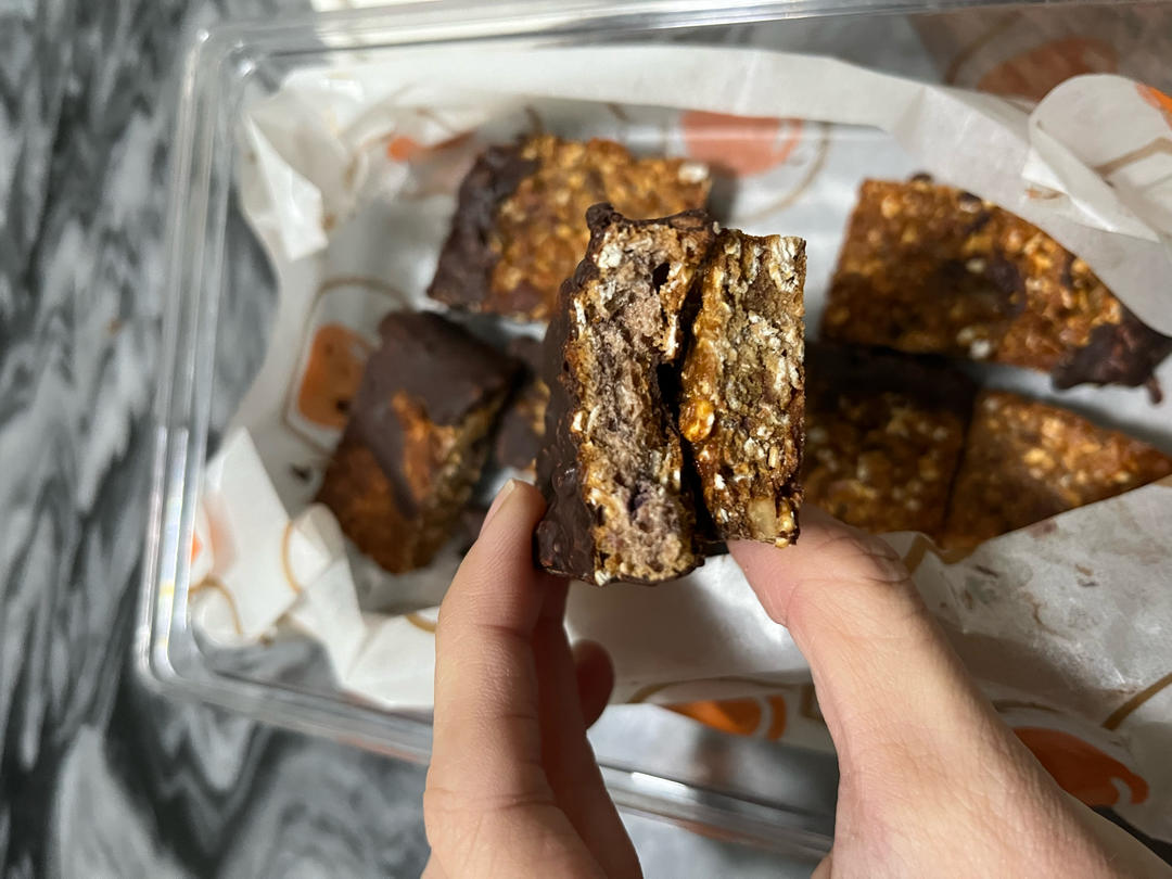 空气炸锅版无糖无油快手减脂增肌燕麦柠檬香蛋白棒 无需烤箱 消耗黄豆粉燕麦棒 消耗柠檬皮屑燕麦棒 减脂期零食 健身加餐能量燕麦蛋白棒 消耗蛋白粉