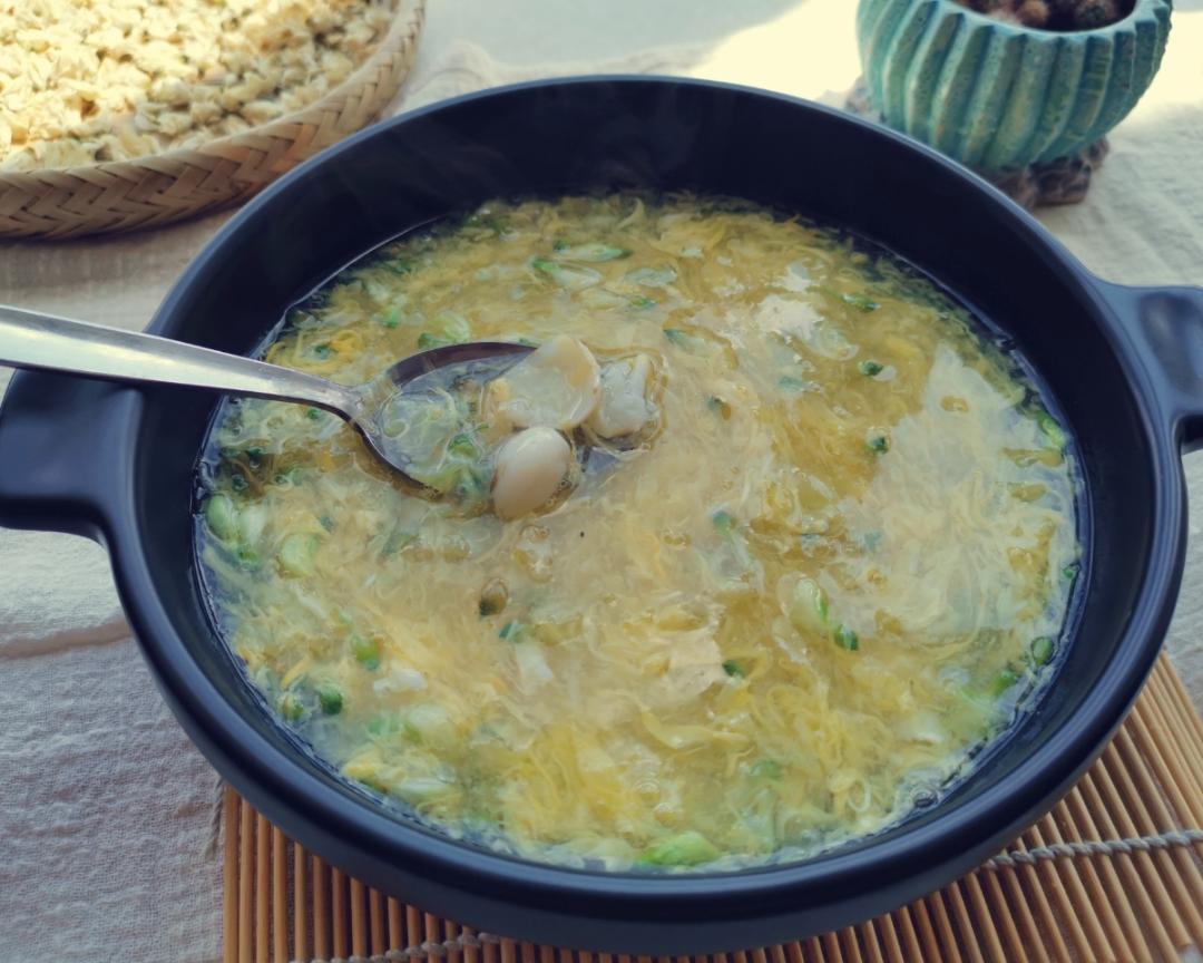 槐花百合鸡蛋羹