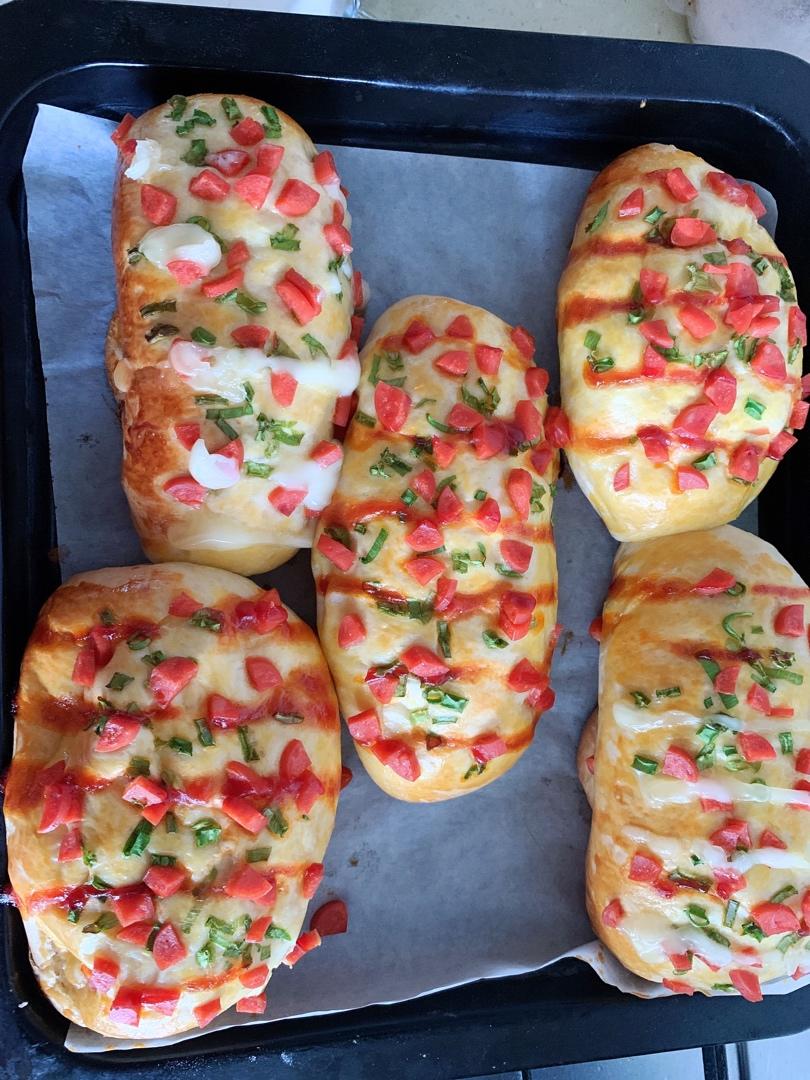 香葱火腿肉松面包