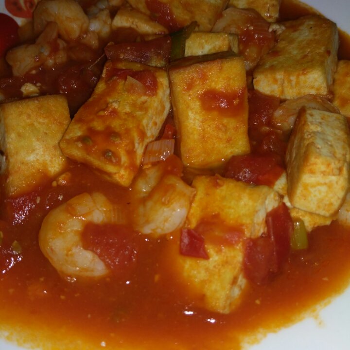 番茄鲜虾豆腐