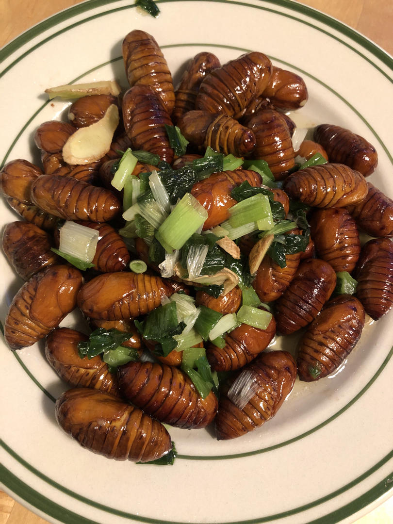 清炒蚕蛹