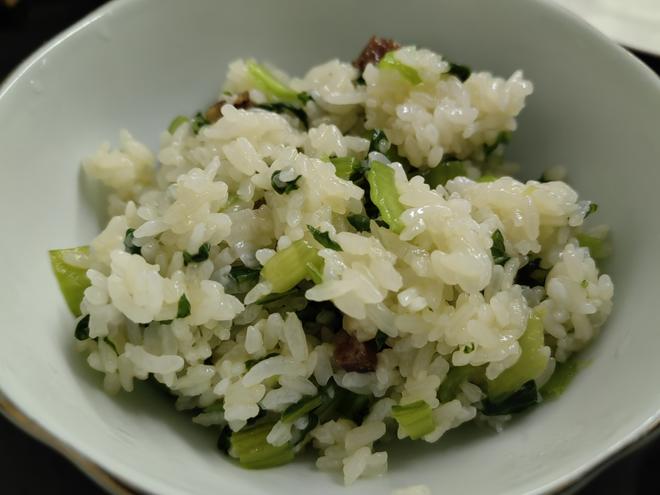 电饭煲糯米菜饭的做法