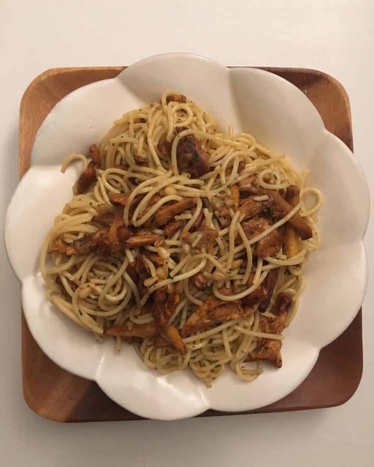 松子蘑菇意面