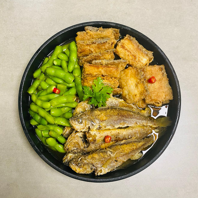 【糟卤带鱼小黄鱼毛豆的做法步骤图】阿瑋師傅_下厨房