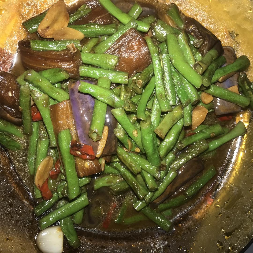 豆角烧茄子