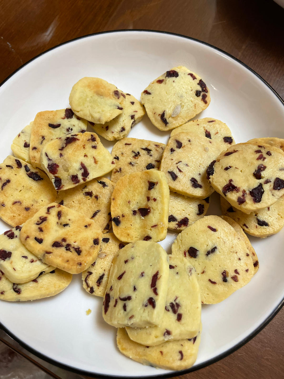 低糖少油版蔓越莓饼干