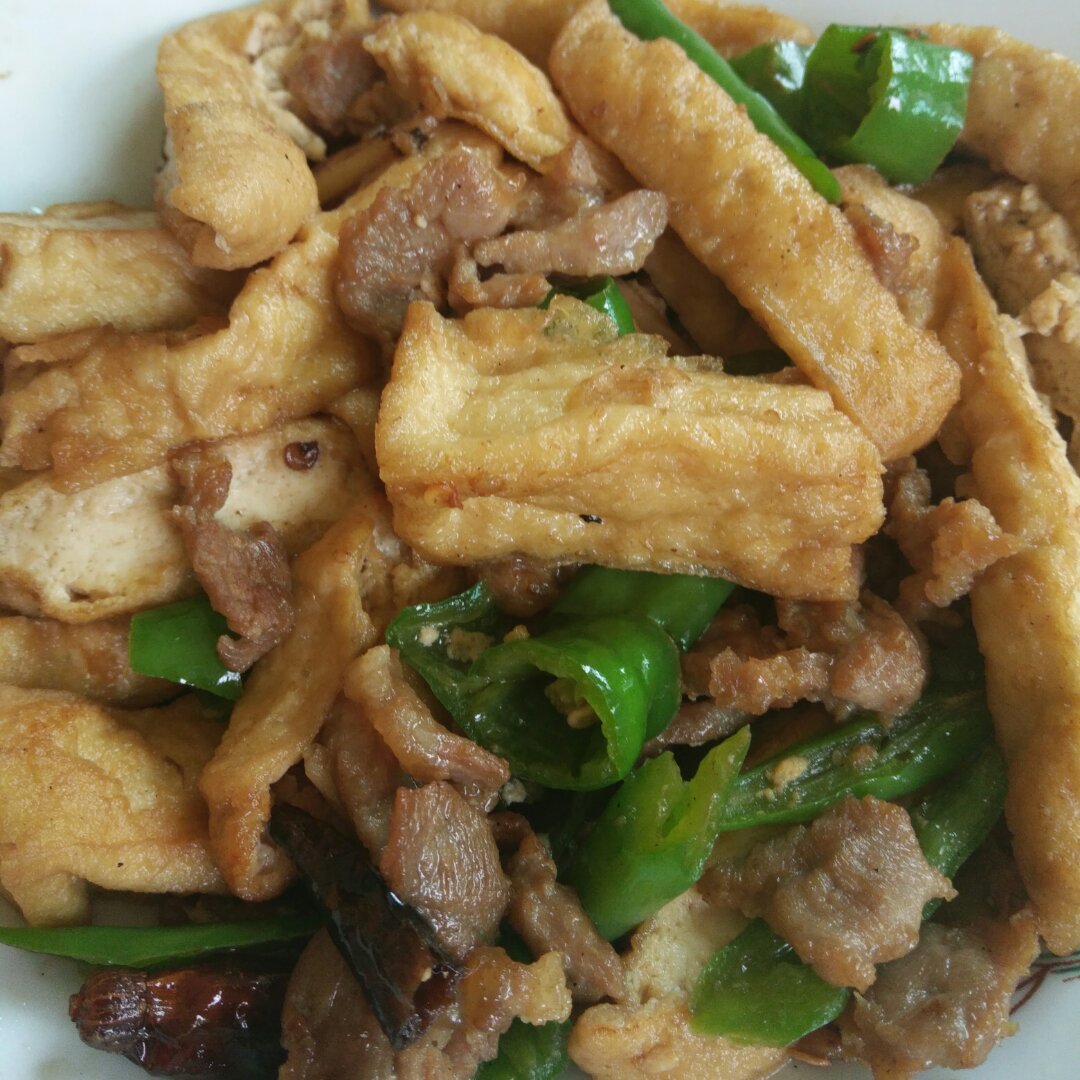 脆皮豆腐炒肉