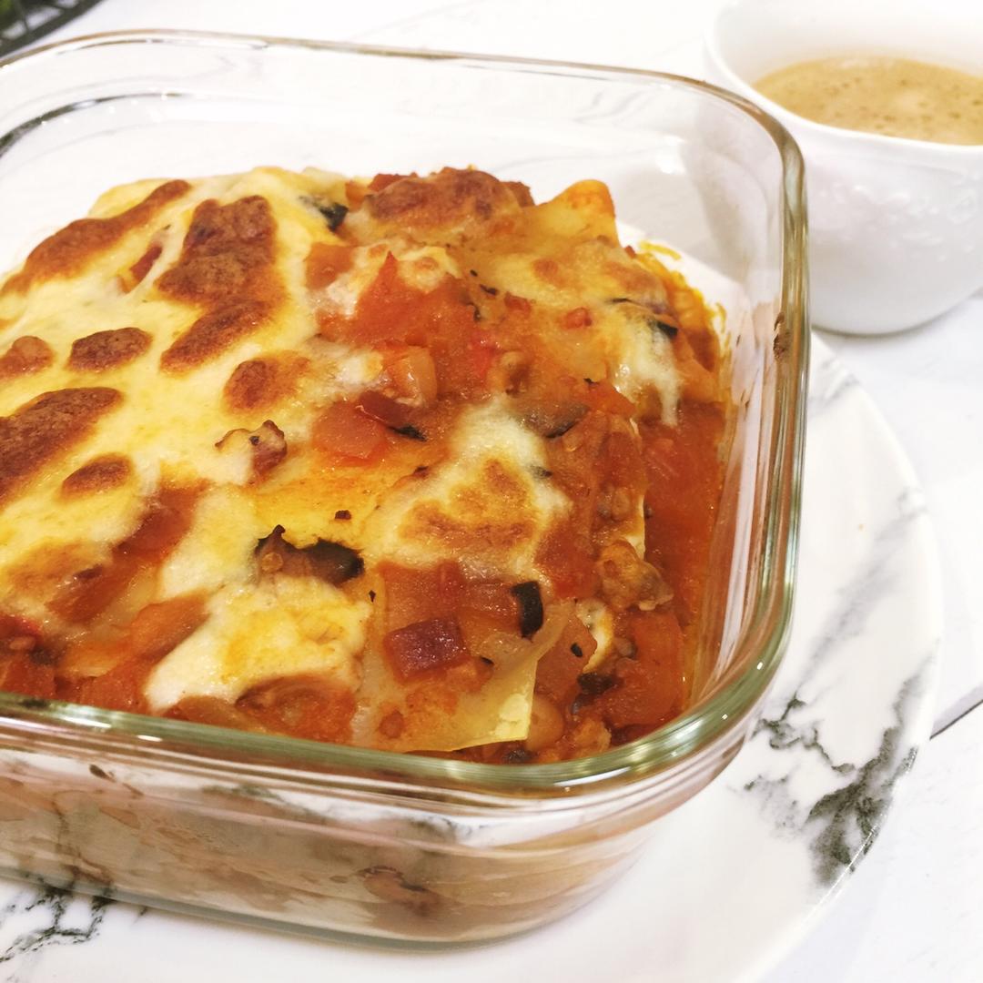 #厨友社第十二期 | 最简单的西餐#千层肉酱意面Lasagne—加菲猫的最爱