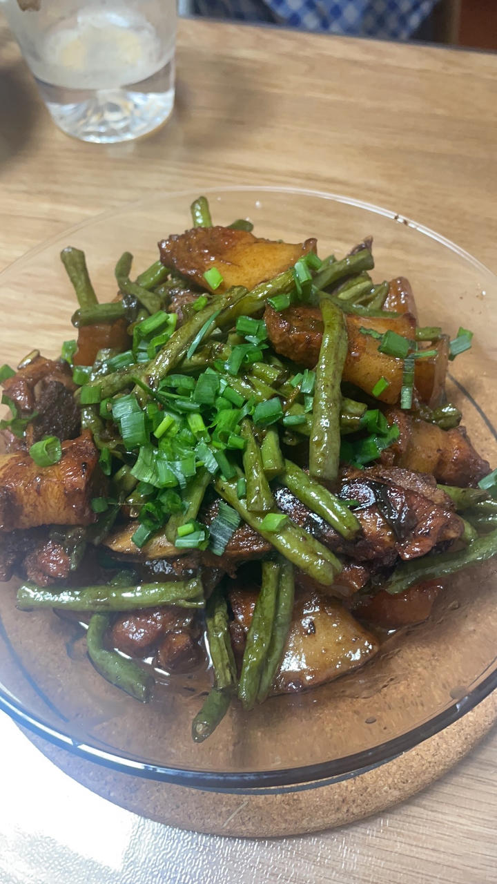 红烧肉炖豆角（绝对下饭）