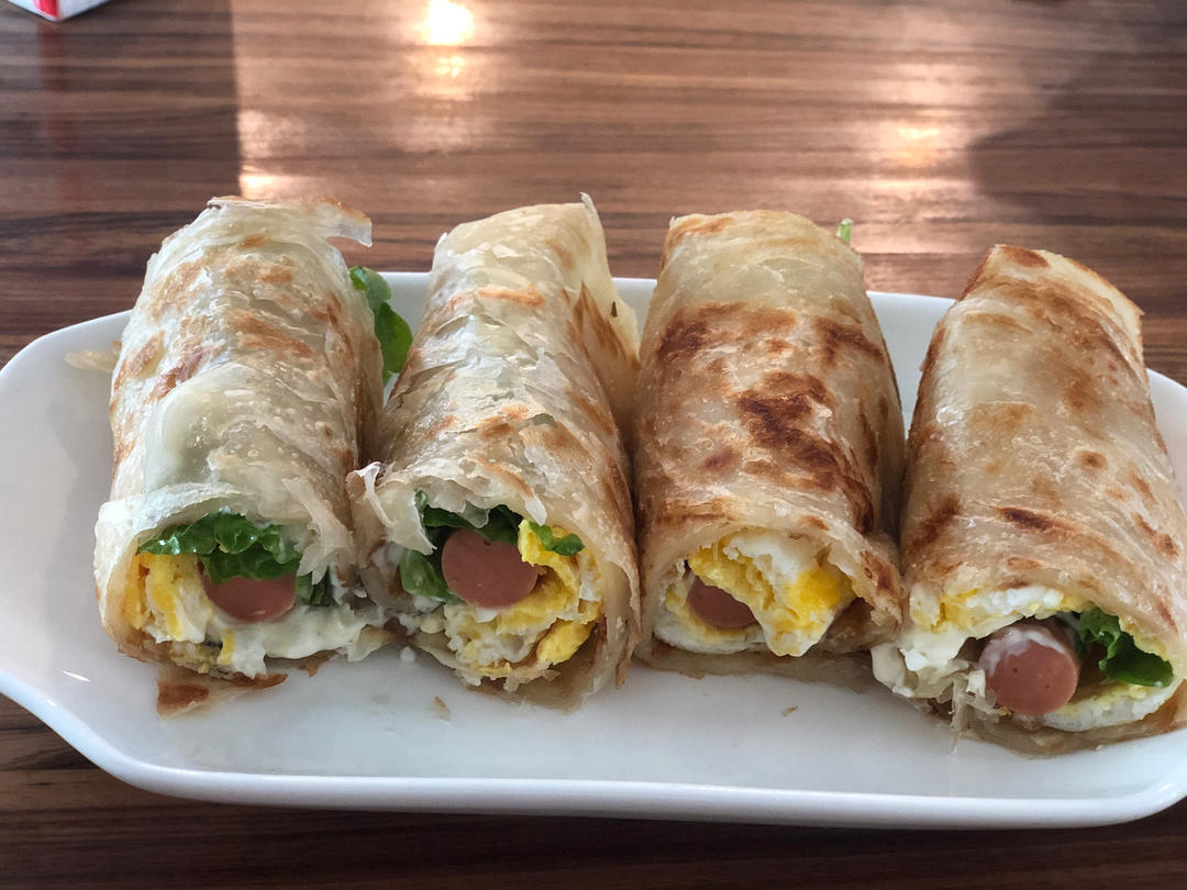 三分钟就可以做好孩子的早餐（手抓饼）