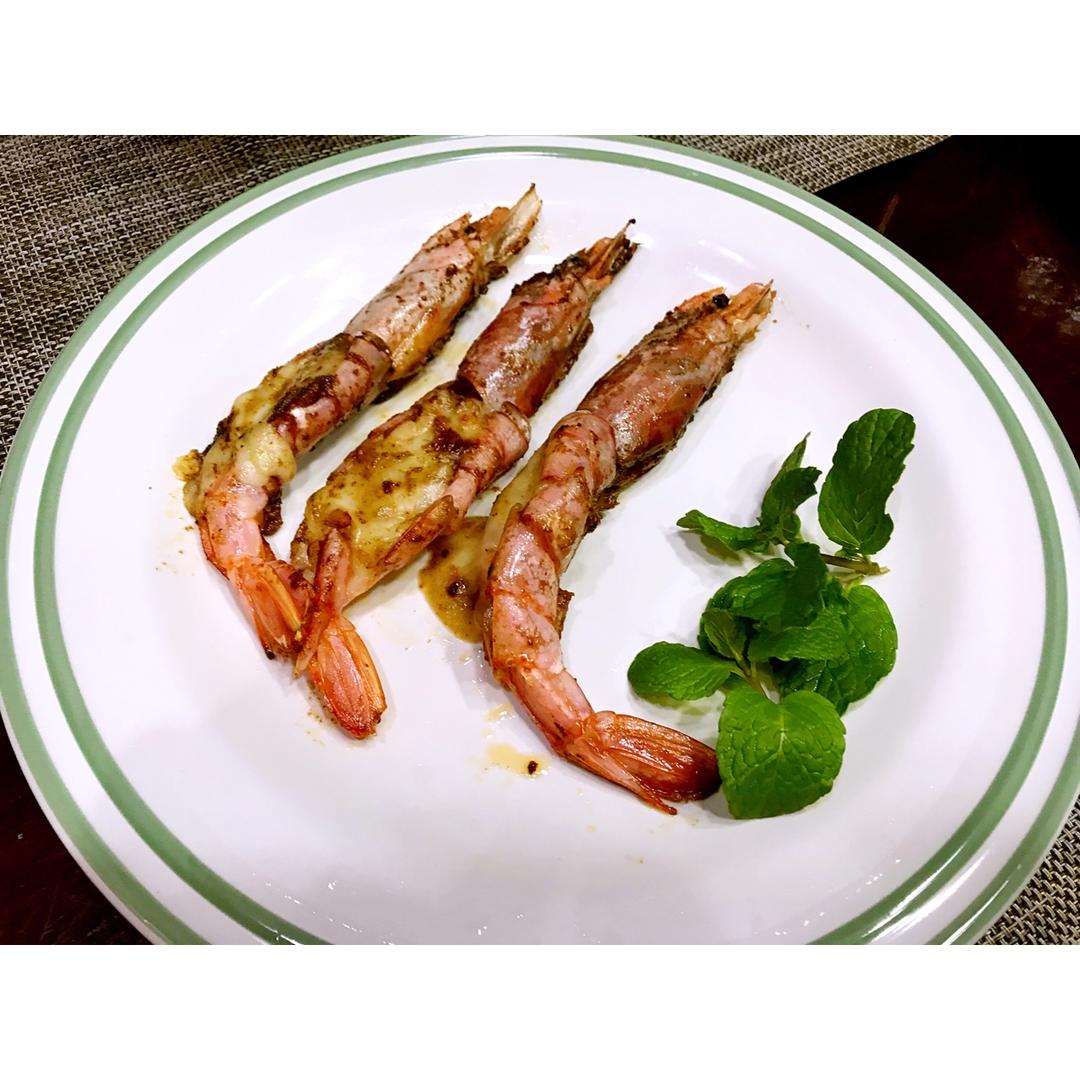 【小森妈妈菜谱】香煎阿根廷芝士红虾