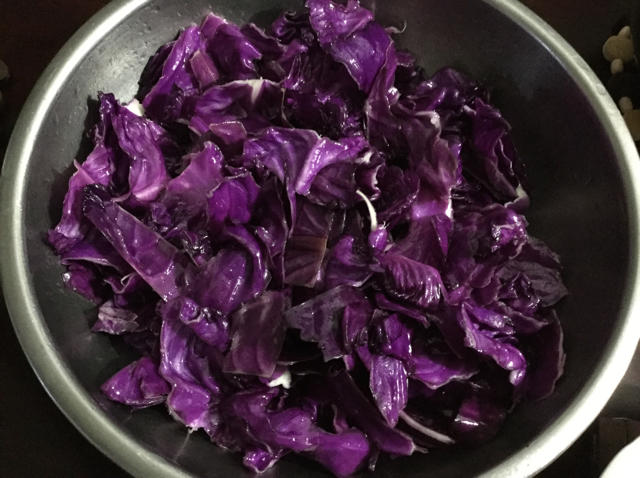 凉拌紫甘蓝