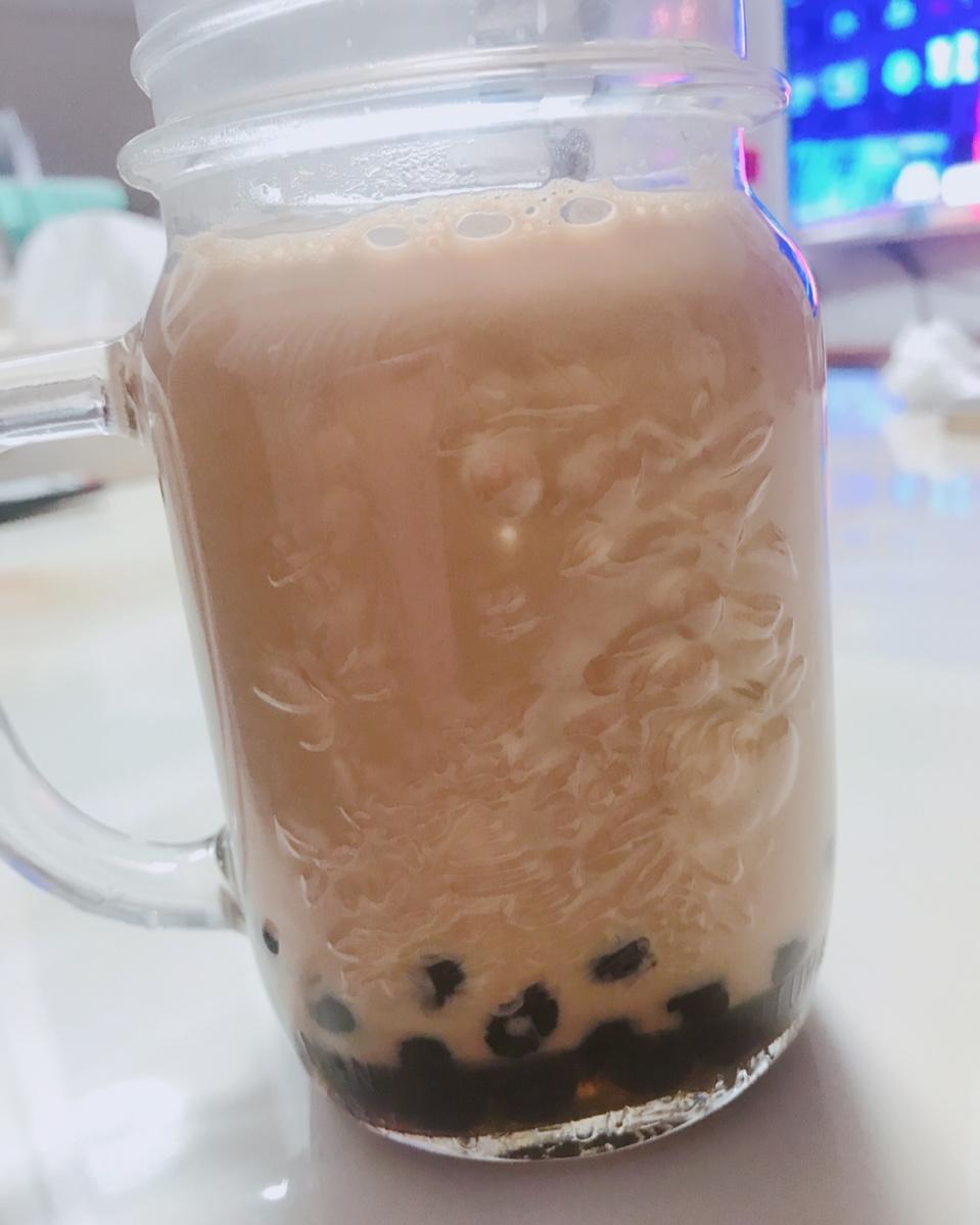 阿氏奶茶铺子：珍珠+野米+仙草+奶盖【曼食慢语】