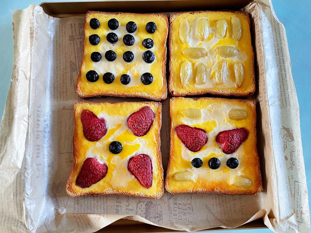 不吃会后悔的酸奶布丁烤吐司