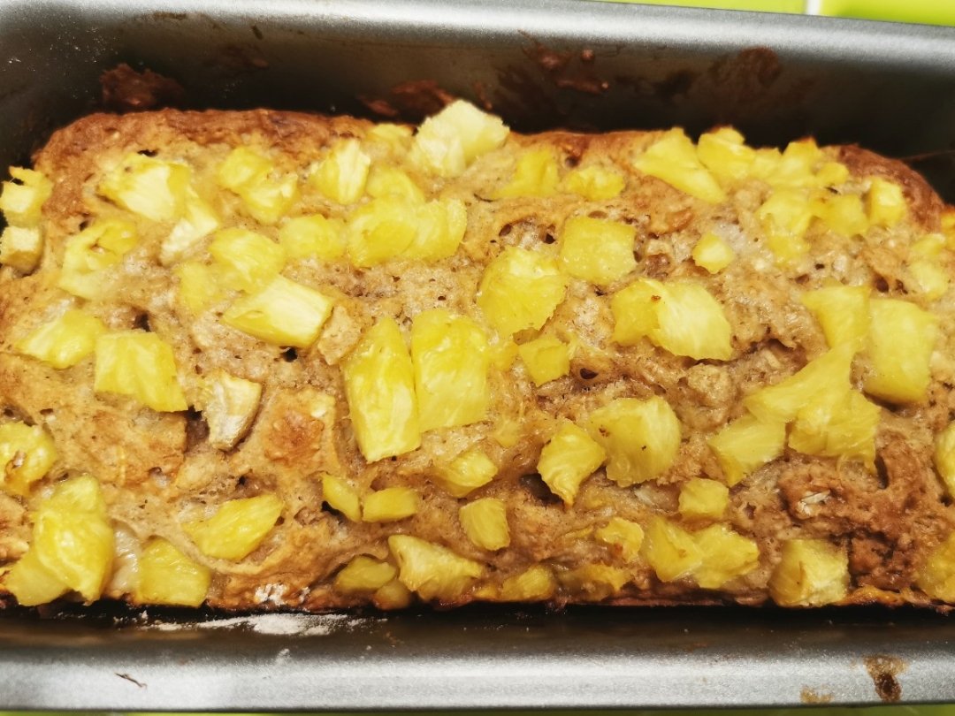 菠萝香蕉快手面包丨健康·烘焙