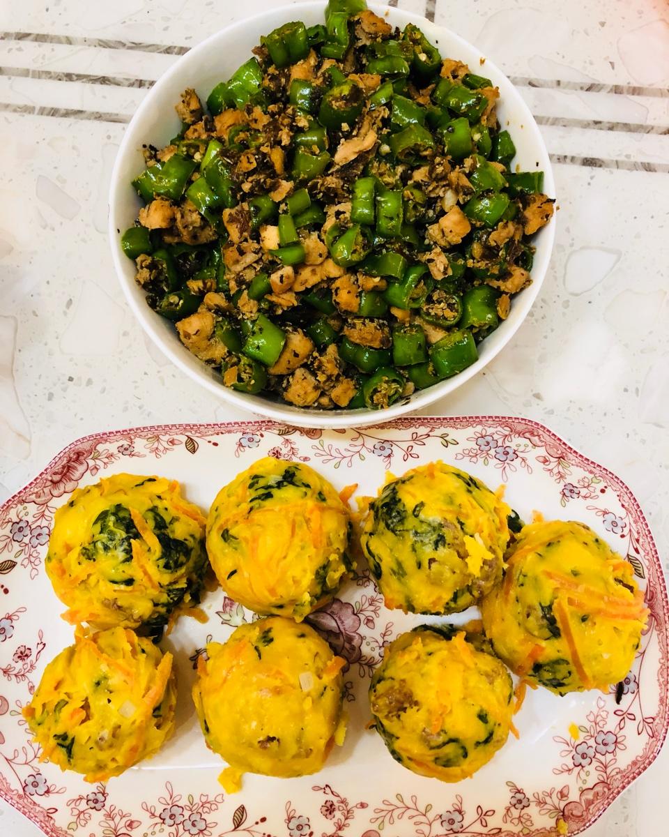 堂妈小厨——玉米菜窝头