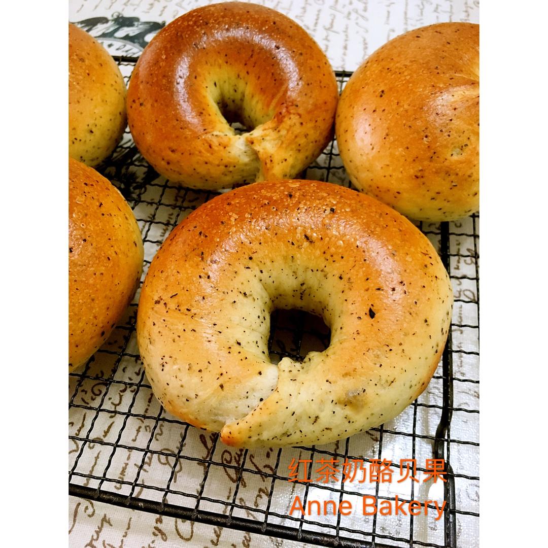 红茶奶酪贝果