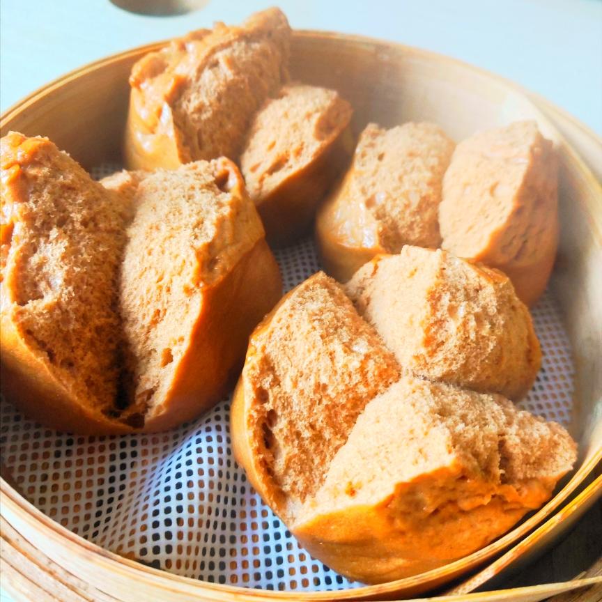 个个都笑开了花的红糖馒头的做法