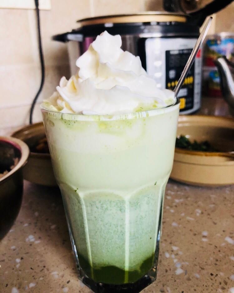 家庭版抹茶拿铁