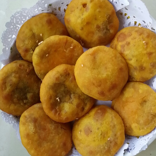芝麻南瓜饼