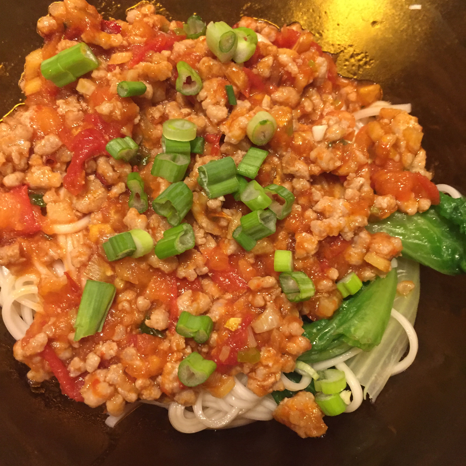 家常肉末面