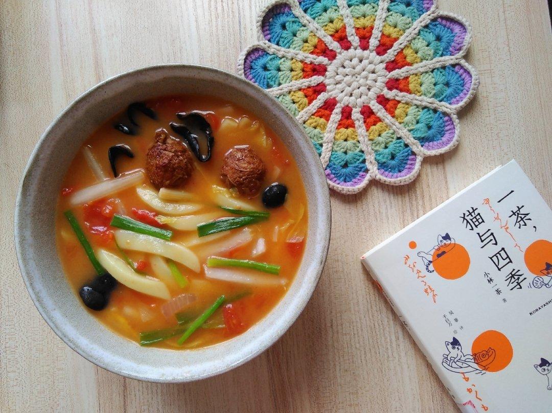 番茄汤年糕
