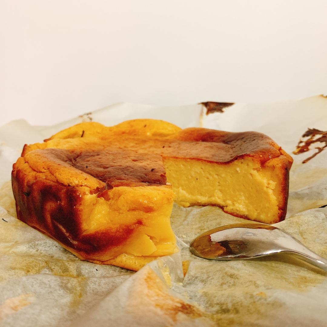 巴斯克芝士蛋糕❗不用淡奶油，健康酸奶版