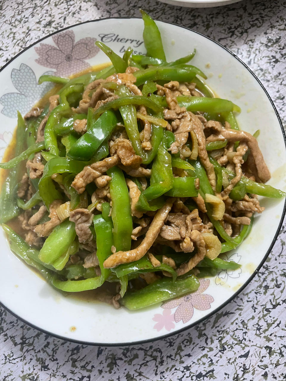 巨下饭的青椒炒肉丝