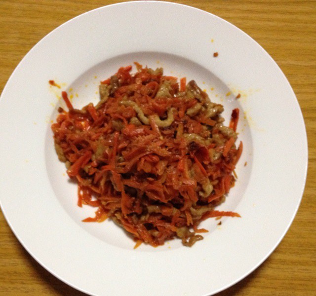 胡萝卜炒肉丝