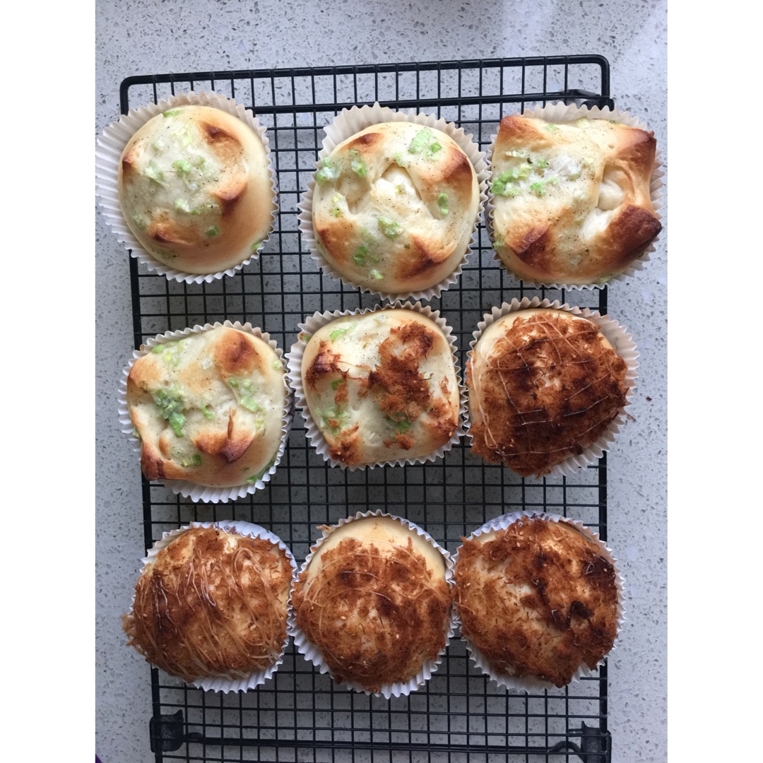 台湾面包冠军 之 香葱面包