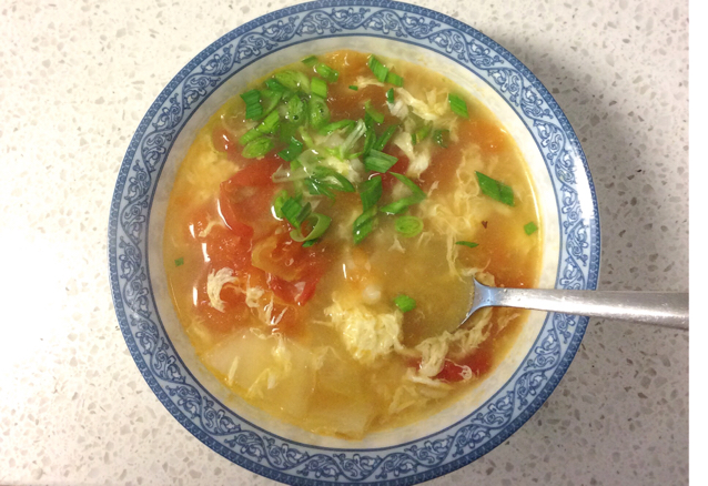西红柿鸡蛋疙瘩汤