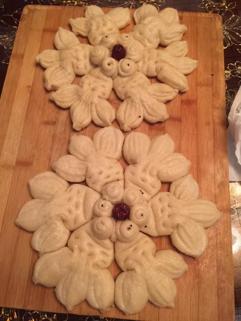 花样面食，锦鲤馒头