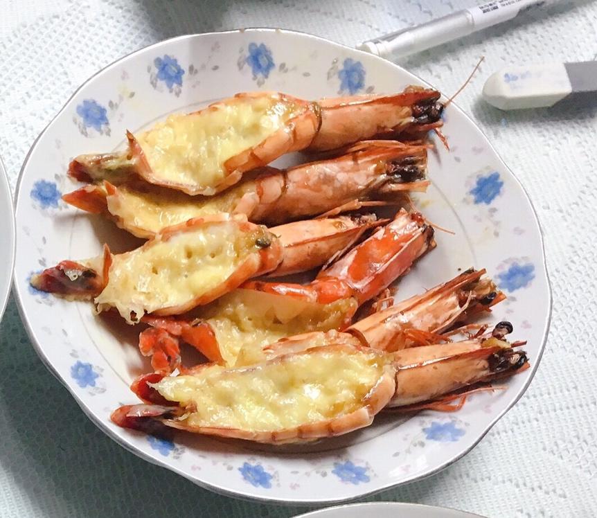 蒜香芝士烤斑节虾（超详细步骤图）