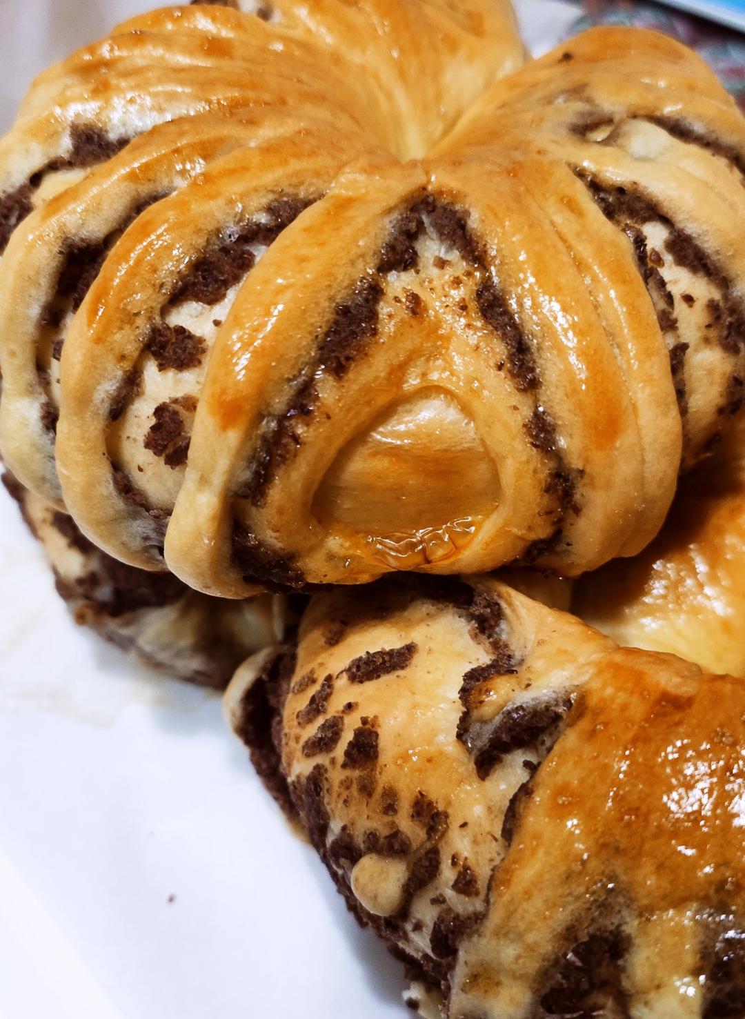 简单易学的红豆沙面包圈