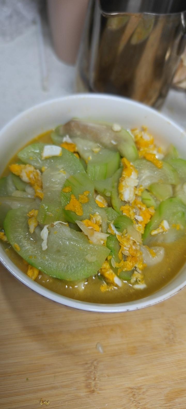 不变色丝瓜汤