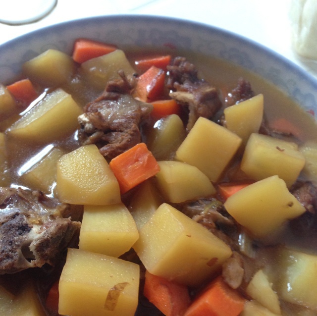 1做的土豆炖排骨