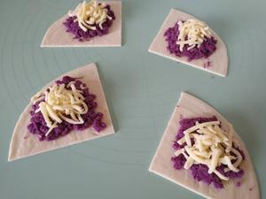 手抓饼版紫薯仙糕的做法 步骤3