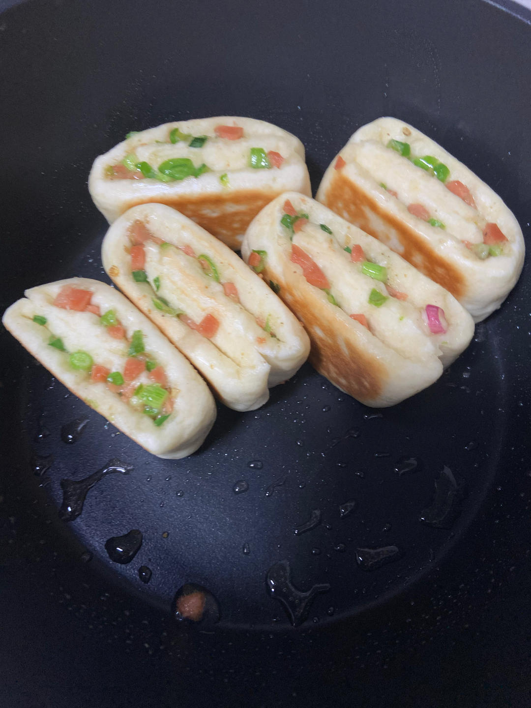 青椒火腿饼