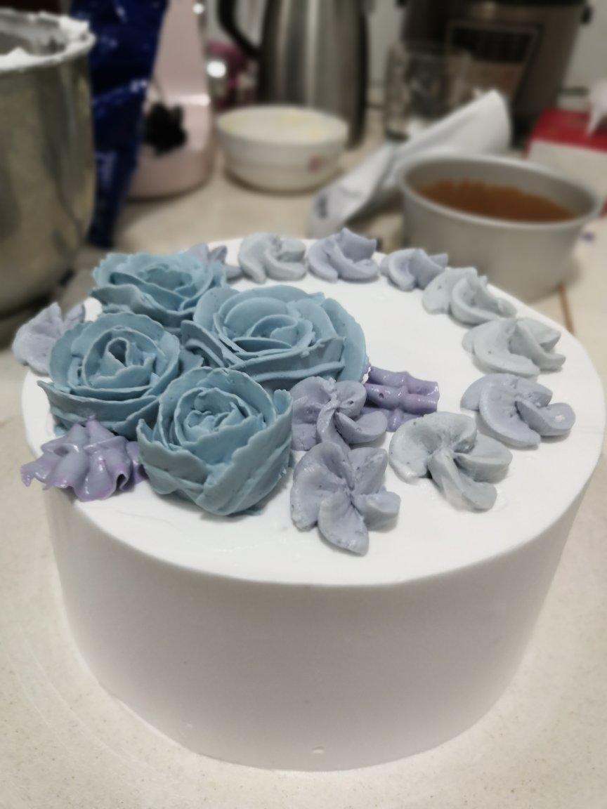 玫瑰豆沙裱花手法