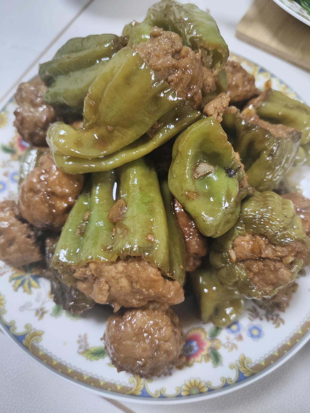 糖醋青椒酿肉