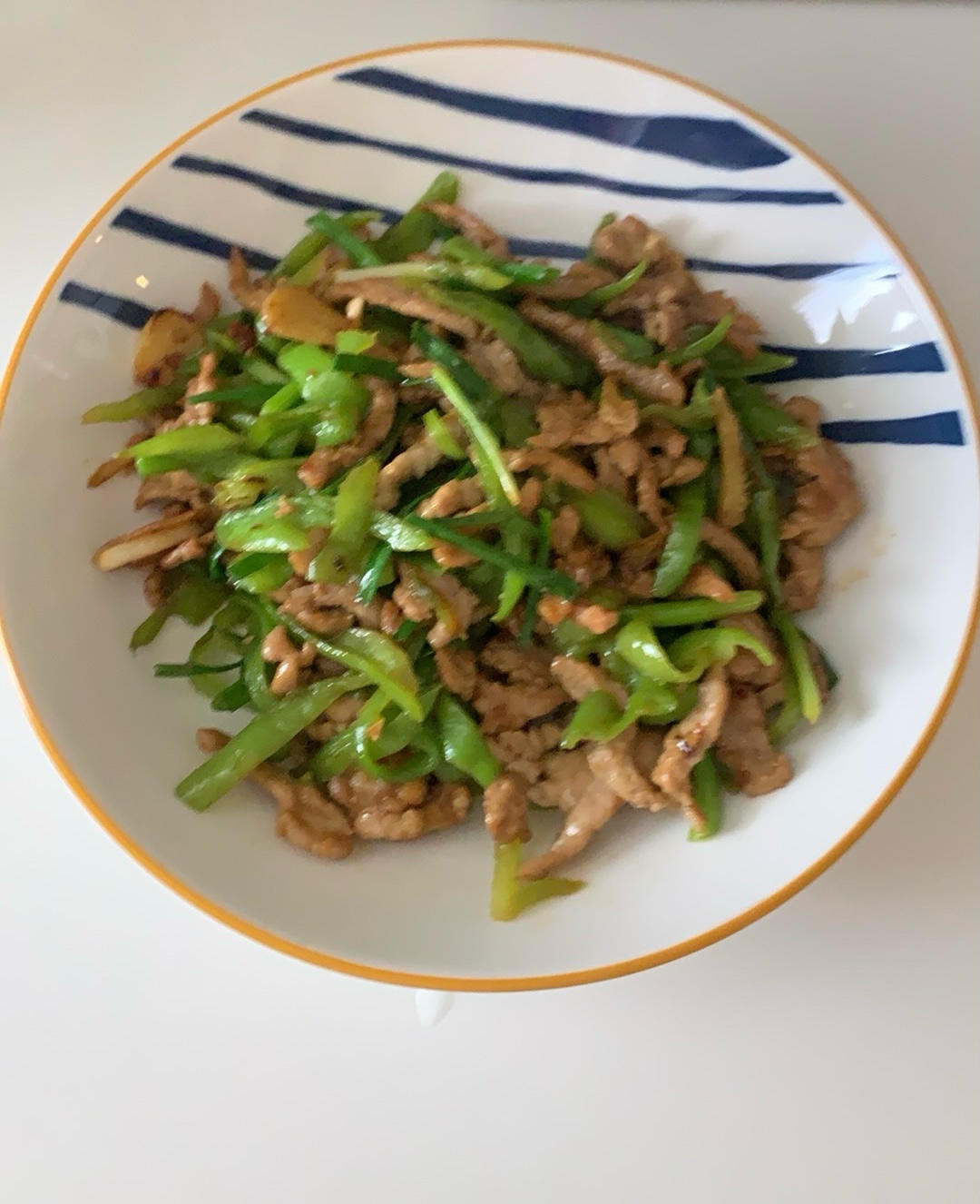 青椒炒肉丝